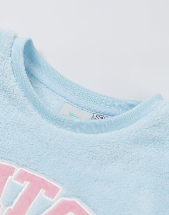 Lilo & Stitch Character Girls Blue Long Sleeve Long Leg Pyjama Set