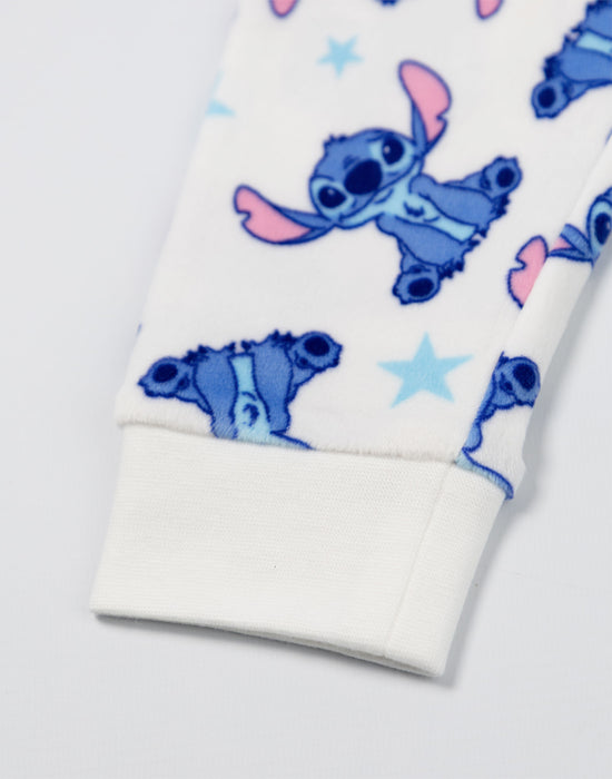 Lilo & Stitch Character Girls Blue Long Sleeve Long Leg Pyjama Set