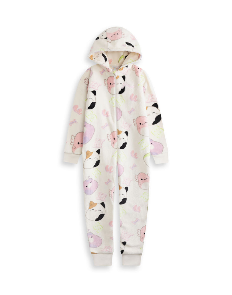 Squishmallows Character Faces Girls White AOP Onesie