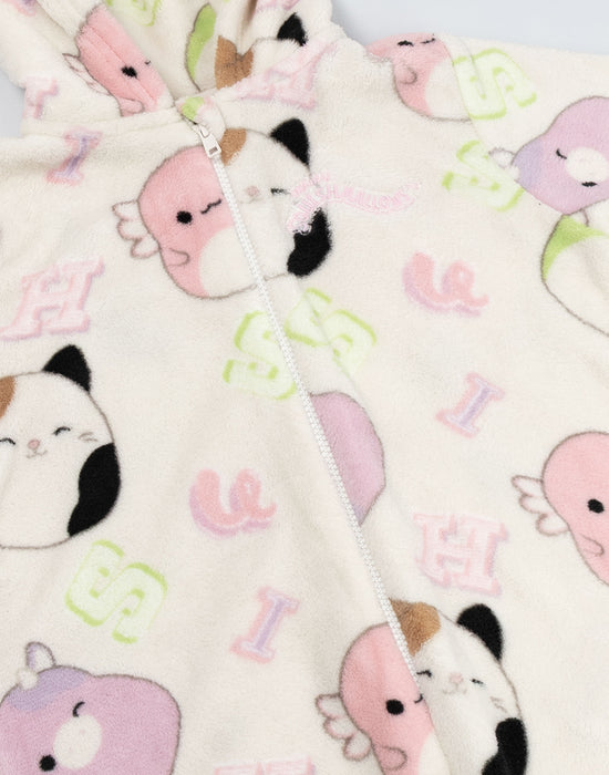 Squishmallows Character Faces Girls White AOP Onesie
