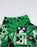 Minecraft Creeper Boys Green Long Sleeve Long Leg Pyjama and Jumper 3 Piece Set