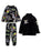 One Piece Skulls Boys Black Long Sleeve Long Leg Pyjama and Jumper 3 Piece Set