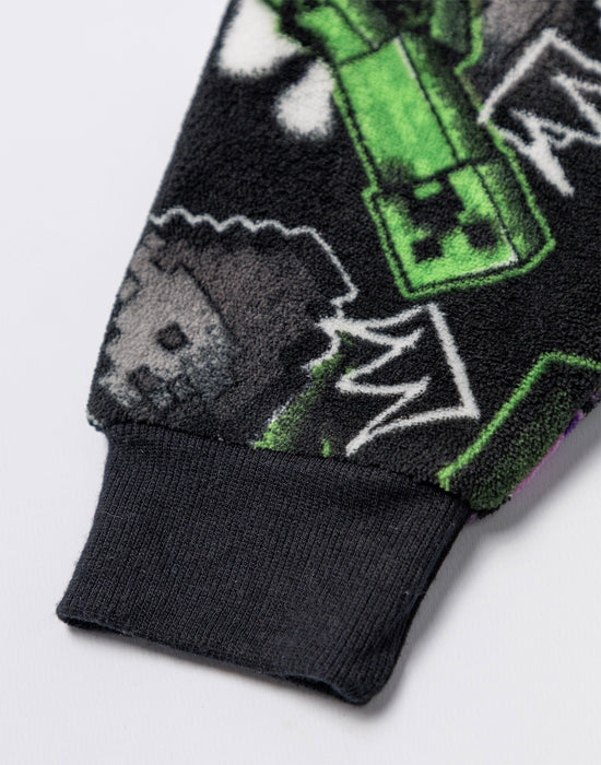 Minecraft Creeper Boys Multicoloured Blanket Hoodie