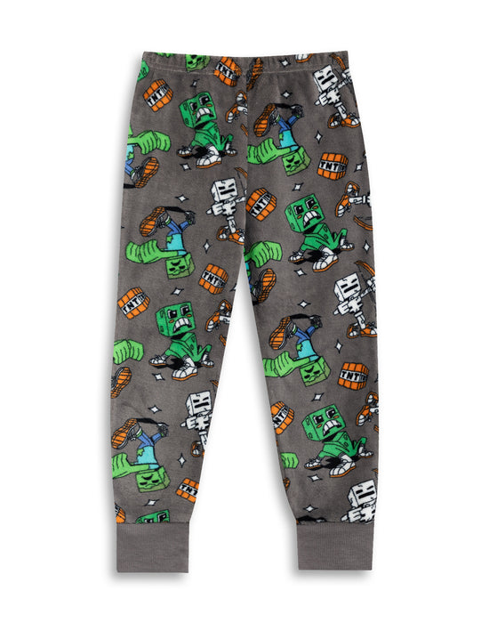 Minecraft Creeper Boys Green Long Sleeve Long Leg Pyjama Set