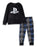 PlayStation Logo Boys Black Long Sleeve Long Leg Pyjama Set