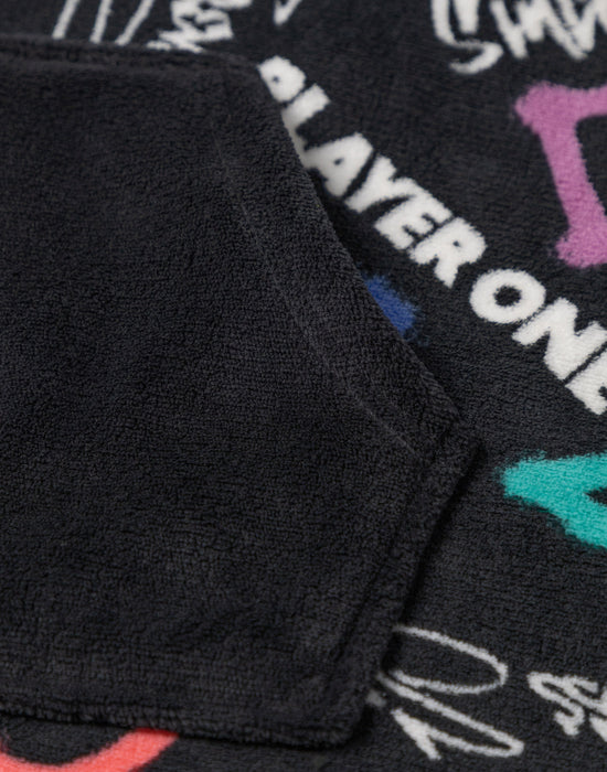 PlayStation Logo Boys Black Blanket Hoodie