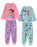 Dora The Explorer Character Unisex Kids Multicoloured Multi-Pack of 2 Long Sleeve Long Leg Pyjama Set