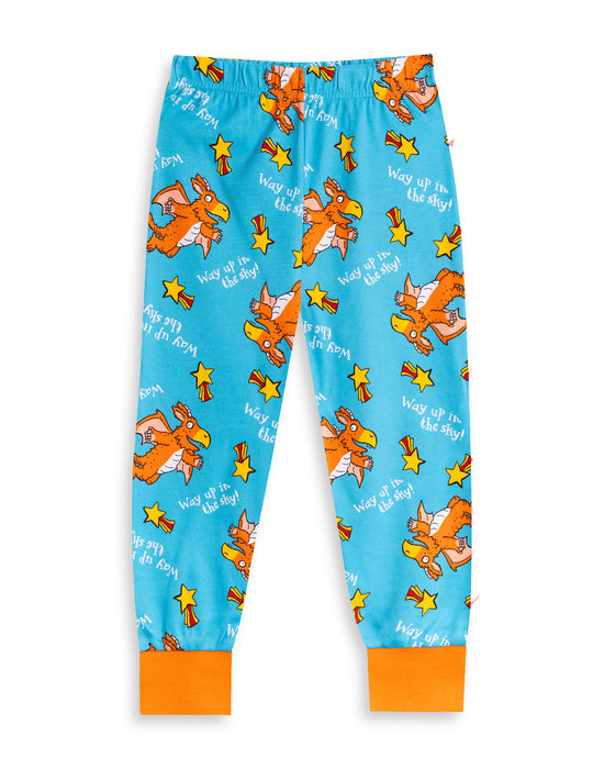 Gruffalo & Friends Zog Unisex Kids Orange Long Sleeve Long Leg Pyjama Set