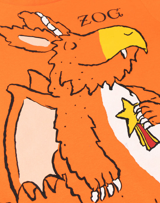 Gruffalo & Friends Zog Unisex Kids Orange Long Sleeve Long Leg Pyjama Set