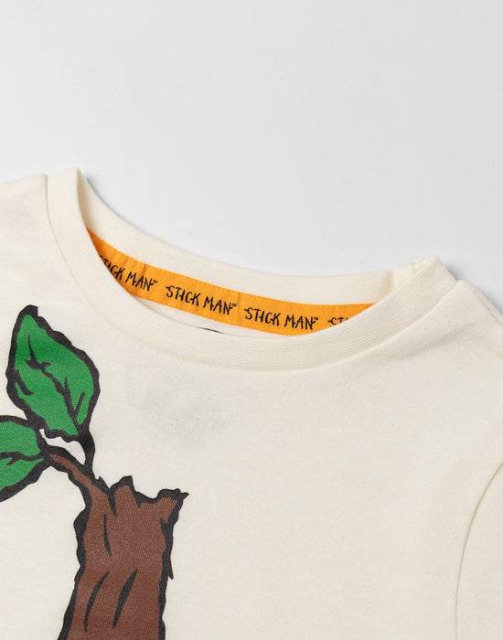 Gruffalo & Friends Stickman Unisex Kids Beige Long Sleeve Long Leg Pyjama Set