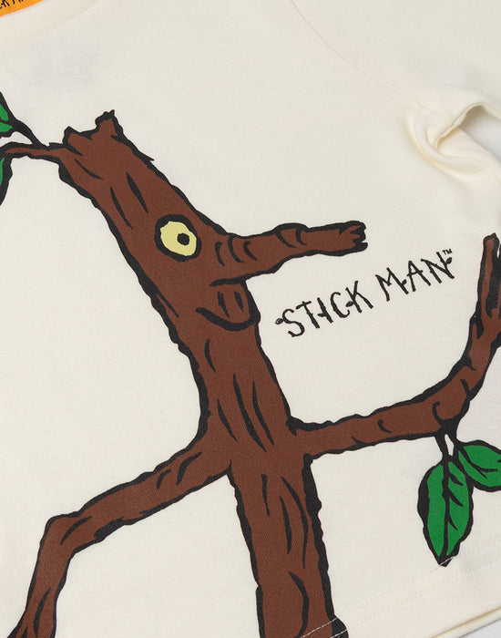 Gruffalo & Friends Stickman Unisex Kids Beige Long Sleeve Long Leg Pyjama Set