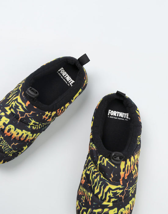 Fortnite Logo Boys Multicoloured Slip On Loafer Slippers