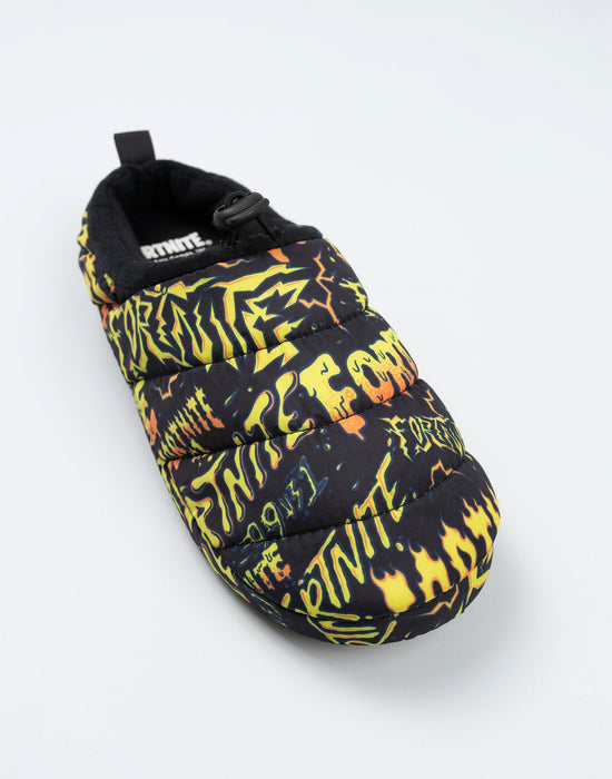 Fortnite Logo Boys Multicoloured Slip On Loafer Slippers