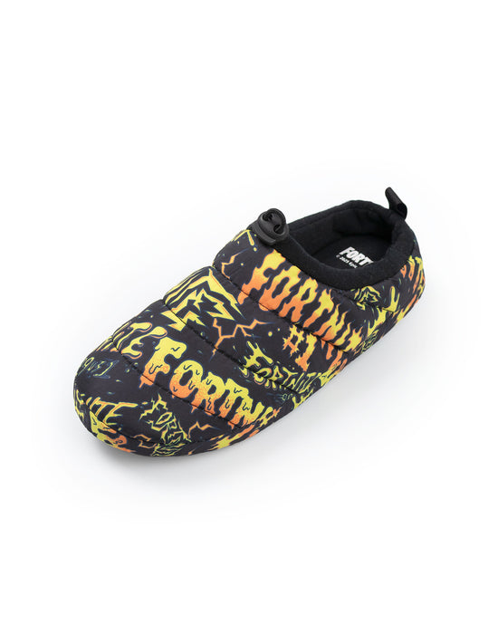 Fortnite Logo Boys Multicoloured Slip On Loafer Slippers