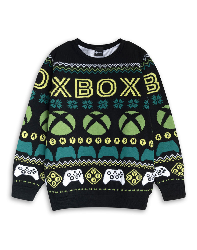 Xbox Logo Boys Multicoloured Christmas Jumper