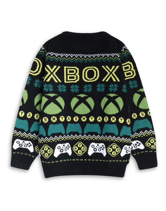 Xbox Logo Boys Multicoloured Christmas Jumper