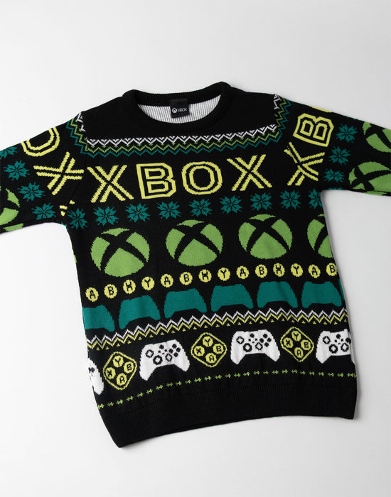 Xbox Logo Boys Multicoloured Christmas Jumper
