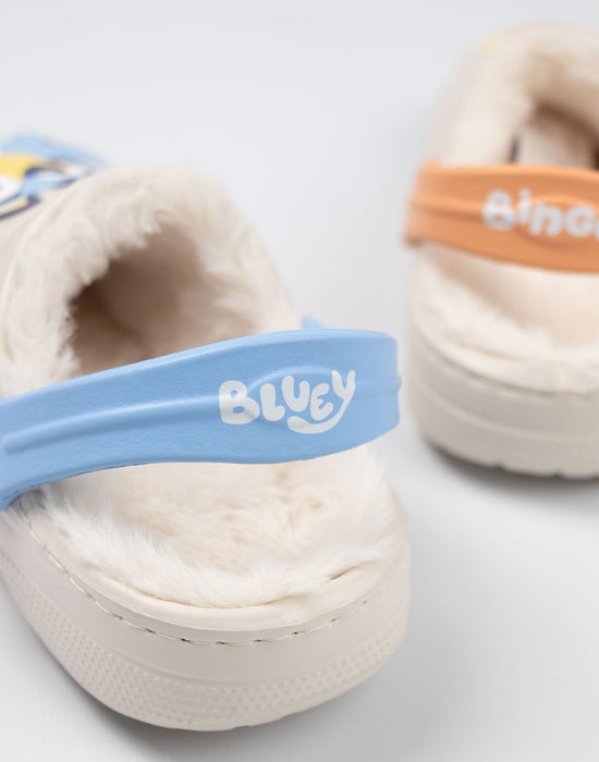Bluey Multi Character Fur Lined Unisex Kids Multicoloured Clogs