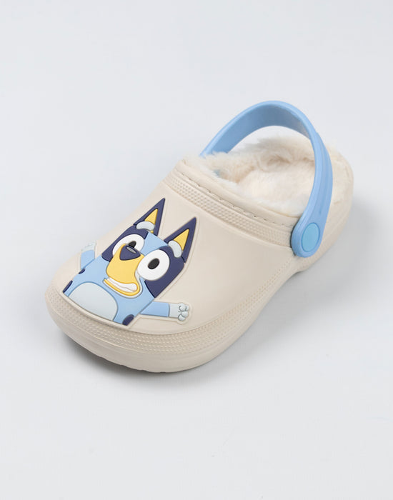 Bluey Multi Character Fur Lined Unisex Kids Multicoloured Clogs