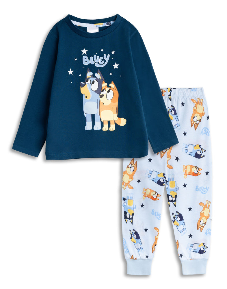Bluey Family Unisex Kids Navy Long Sleeve Long Leg Pyjama Set
