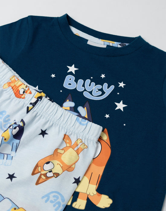 Bluey Family Unisex Kids Navy Long Sleeve Long Leg Pyjama Set