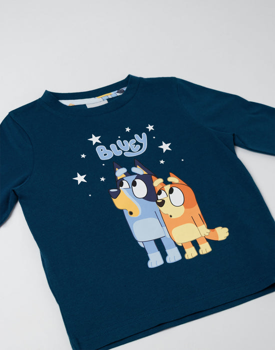 Bluey Family Unisex Kids Navy Long Sleeve Long Leg Pyjama Set