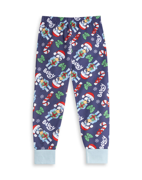 Bluey Christmas Unisex Kids Multicoloured Long Sleeve Long Leg Pyjama Set