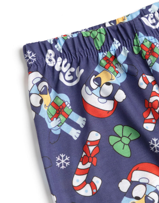 Bluey Christmas Unisex Kids Multicoloured Long Sleeve Long Leg Pyjama Set