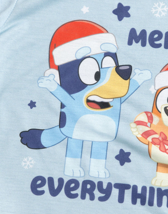Bluey Christmas Unisex Kids Multicoloured Long Sleeve Long Leg Pyjama Set