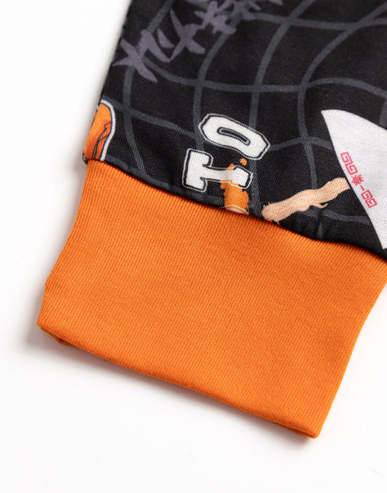Naruto Character Boys Multicoloured Long Sleeve Long Leg Pyjama Set