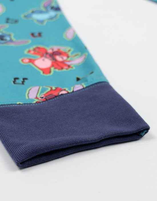 Lilo & Stitch Character Boys Navy Long Sleeve Long Leg Pyjama Set