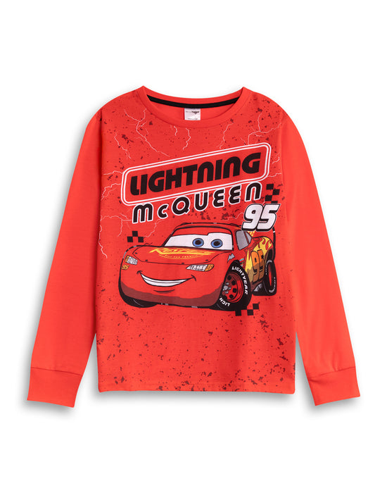 Disney CARS Boys Red Long Sleeve Long Leg Pyjama Set