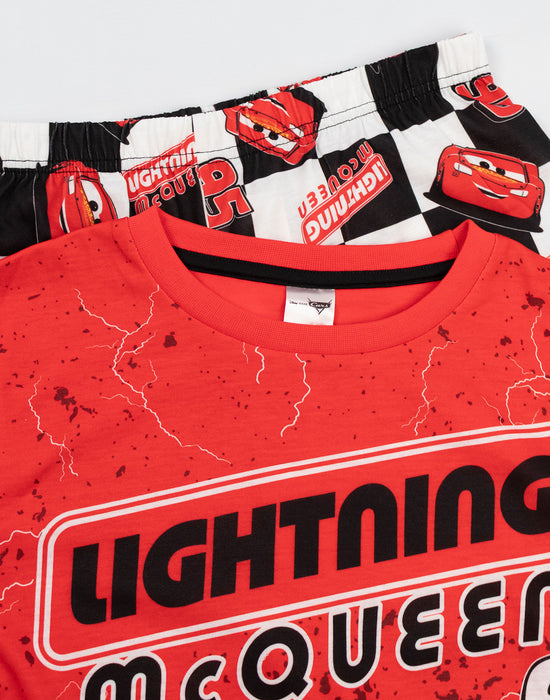 Disney CARS Boys Red Long Sleeve Long Leg Pyjama Set