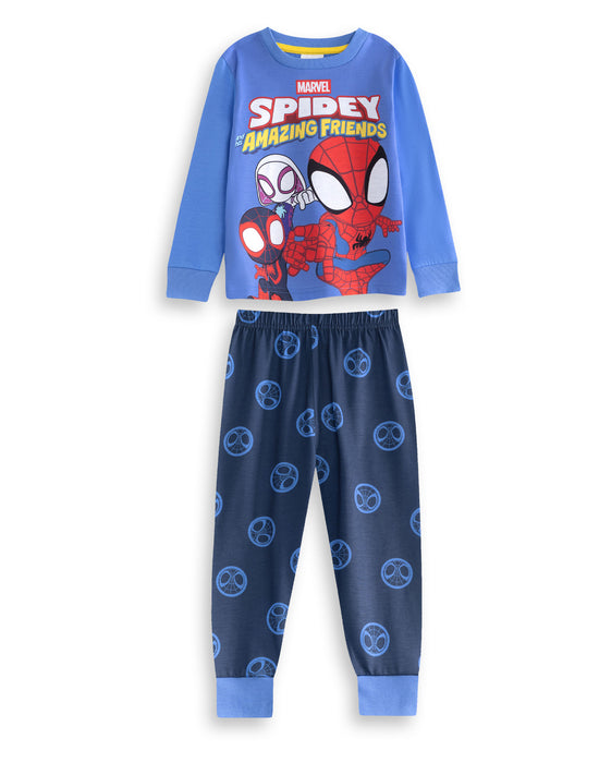 Spidey and His Amazing Friends Character Boys Multicoloured Multi-Pack of 2 Long Sleeve Long Leg Pyjama Set