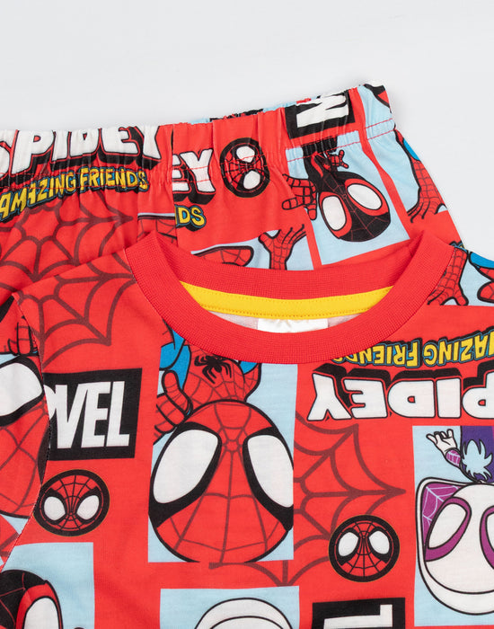 Spidey and His Amazing Friends Character Boys Multicoloured Multi-Pack of 2 Long Sleeve Long Leg Pyjama Set