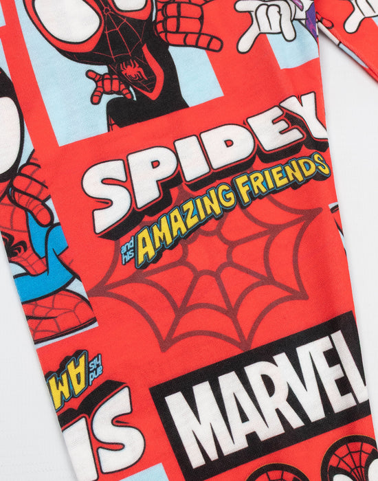 Spidey and His Amazing Friends Character Boys Multicoloured Multi-Pack of 2 Long Sleeve Long Leg Pyjama Set