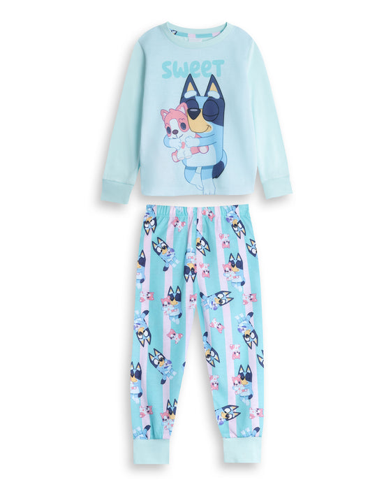 Bluey Character Girls Multicoloured Long Sleeve Long Leg Pyjama Set