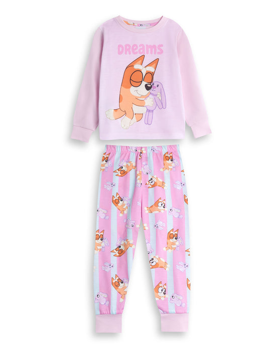 Bluey Character Girls Multicoloured Long Sleeve Long Leg Pyjama Set