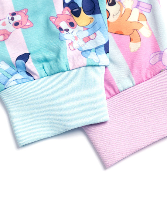 Bluey Character Girls Multicoloured Long Sleeve Long Leg Pyjama Set