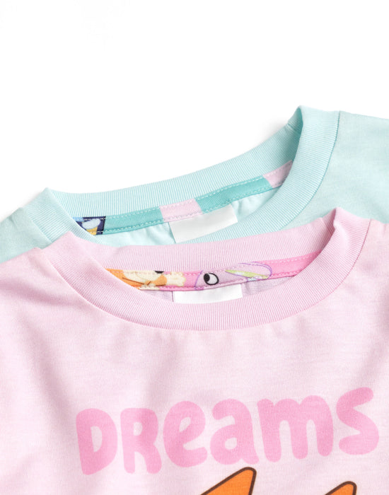 Bluey Character Girls Multicoloured Long Sleeve Long Leg Pyjama Set