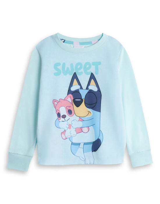 Bluey Character Girls Multicoloured Long Sleeve Long Leg Pyjama Set