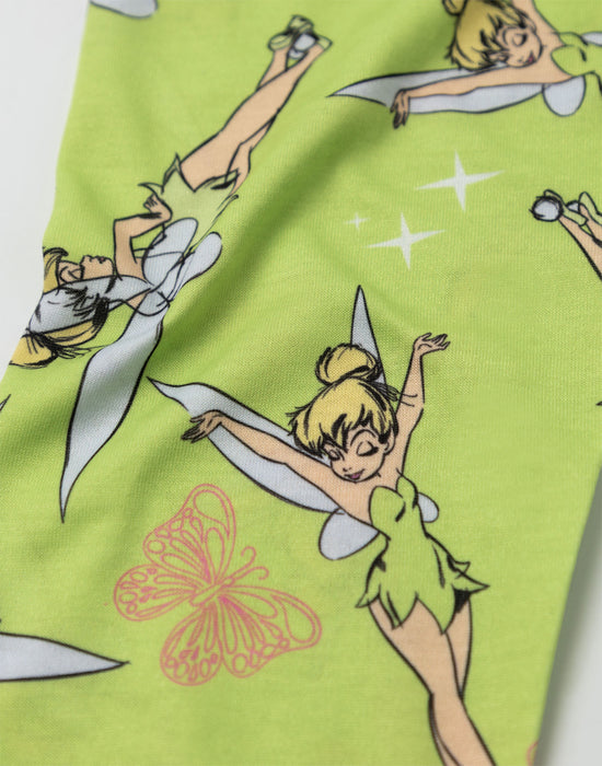 Disney Tinkerbell Character Girls Green Long Sleeve Long Leg Pyjama Set