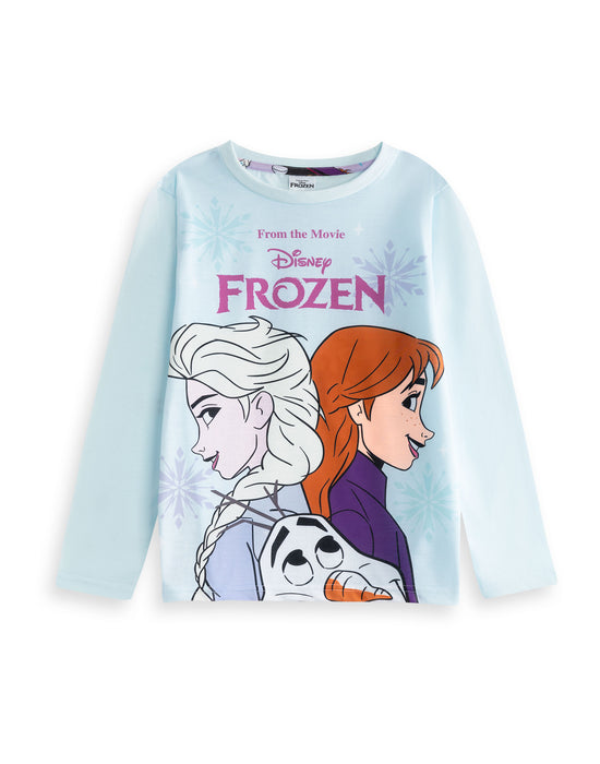 Disney Frozen Girls Multicoloured Long Sleeve Long Leg Pyjama Set