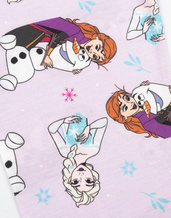 Disney Frozen Girls Multicoloured Long Sleeve Long Leg Pyjama Set