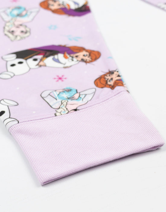 Disney Frozen Girls Multicoloured Long Sleeve Long Leg Pyjama Set