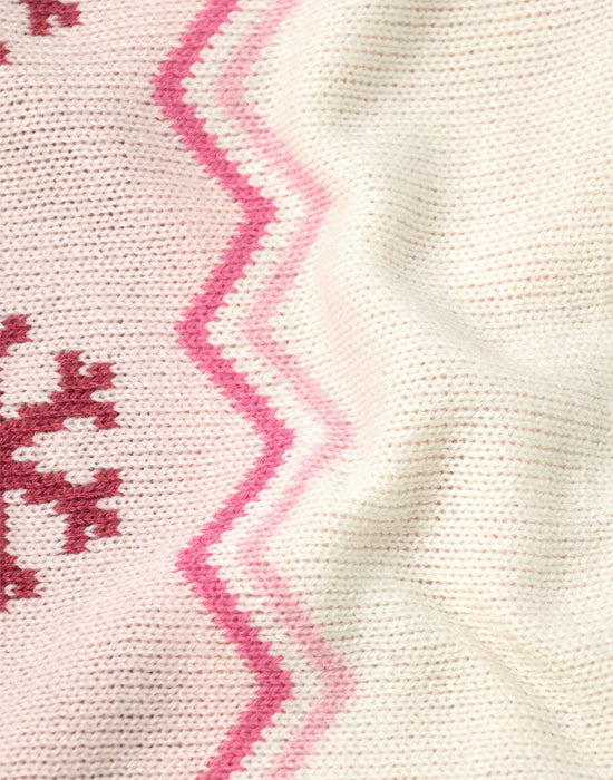 Bluey Character Girls Beige Christmas Jumper
