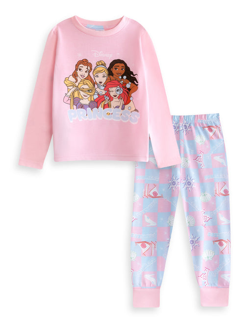 Disney Princess Girls Multicoloured Long Sleeve Long Leg Pyjama Set