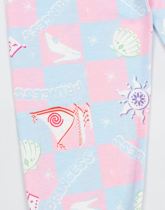 Disney Princess Girls Multicoloured Long Sleeve Long Leg Pyjama Set