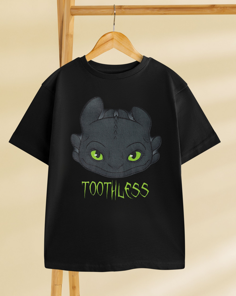 How to Train Your Dragon Toothless Boys Black Short Sleeved T-Shirt