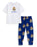 Real Madrid Logo Boys Multicoloured Short Sleeve Long Leg Pyjama Set